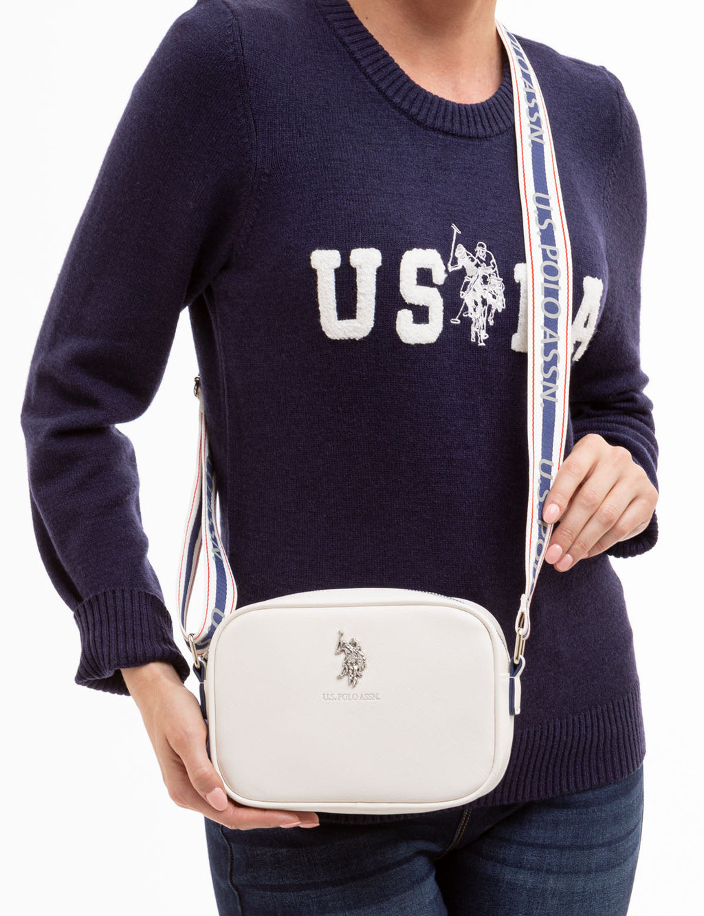 U.S. POLO ASSN. Classic Crossbody Bag - White